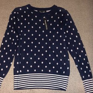 Polka dot & stripped long sleeve shirt